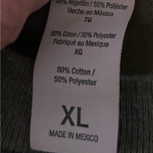 TULTEX BRAND CHRISTIAN TEE “WORTHY”, OLIVE GREEN, SUPER SOFT - Picture 4 of 4